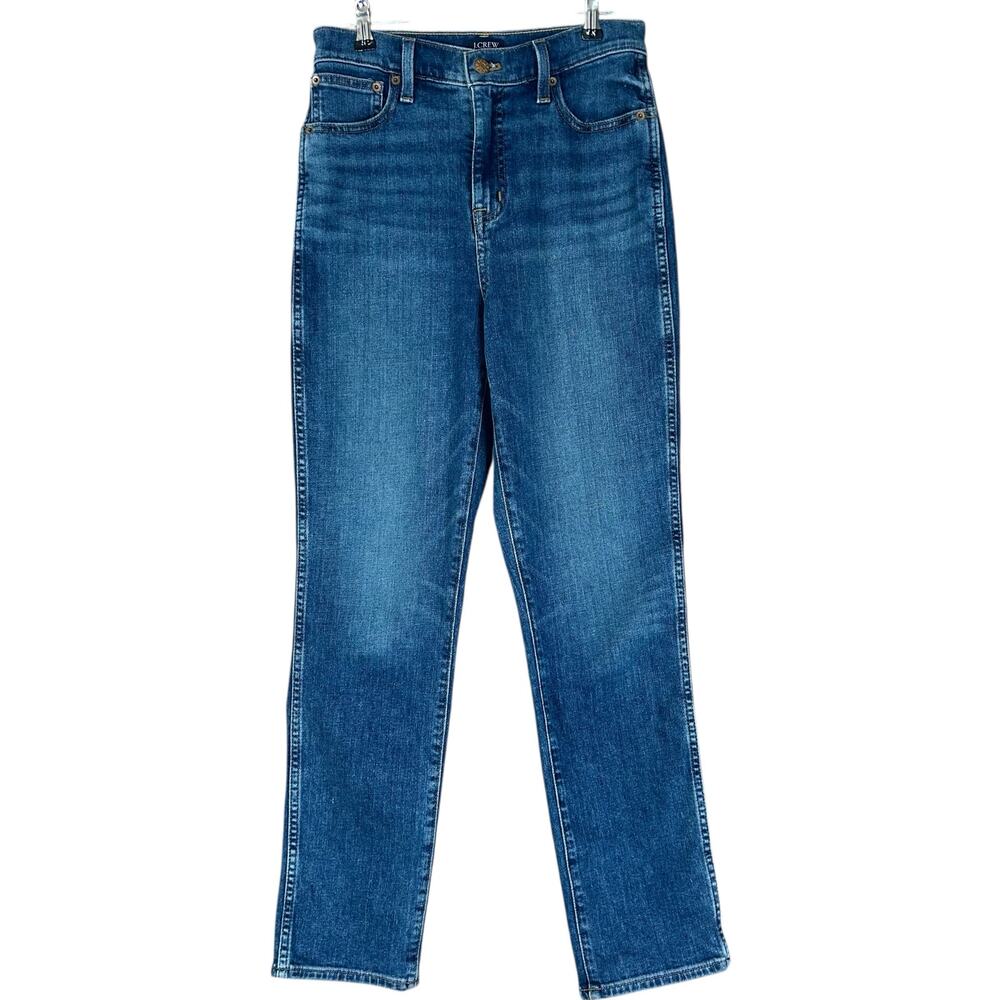 J.Crew Factory Jeans Women Sze 25 Blue High Rise Classic Casual Stone Wash Denim